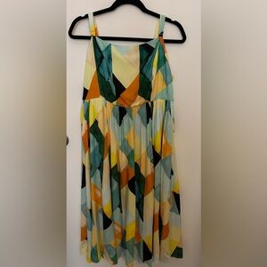 Torrid Multicolor Geometric Midi Dress